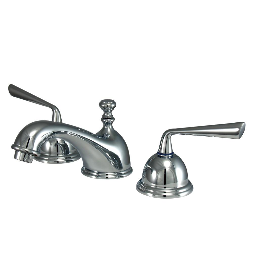 Kingston Brass Silver Sage Chrome Widespread Bathroom Lavatory Faucet KS3961ZL