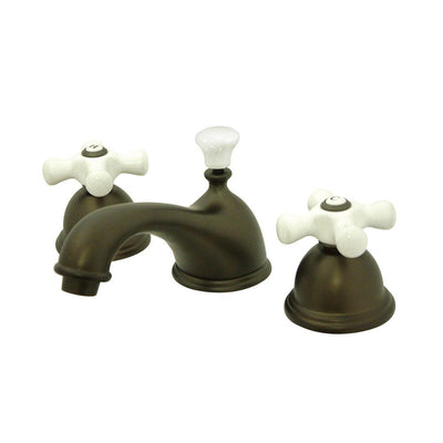 Kingston Oil Rubbed Bronze 2 Handle Widespread Bathroom Faucet w Pop-up KS3965PX