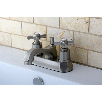 Kingston Brass KS4268ZX 4" Centerset Bathroom Faucet Satin Nickel