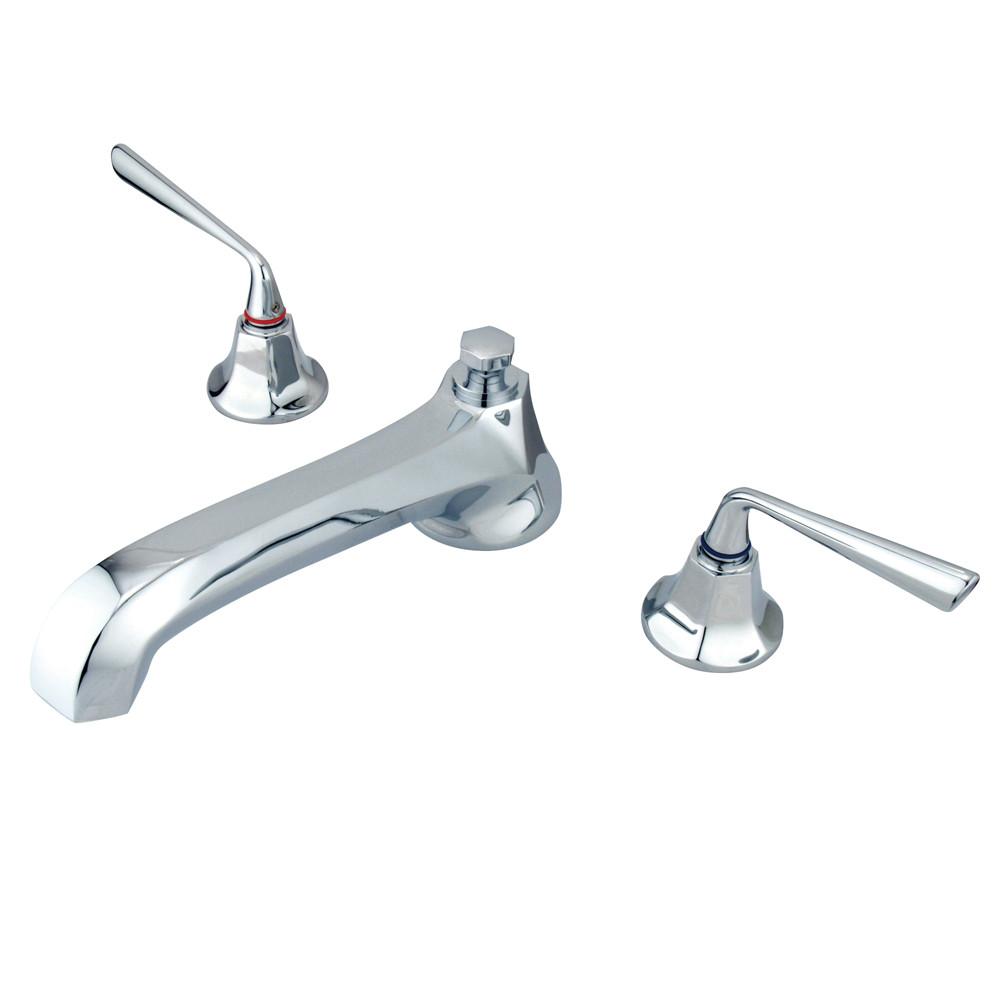 Kingston Brass Silver Sage Chrome Bathroom Roman Tub Filler KS4301ZL