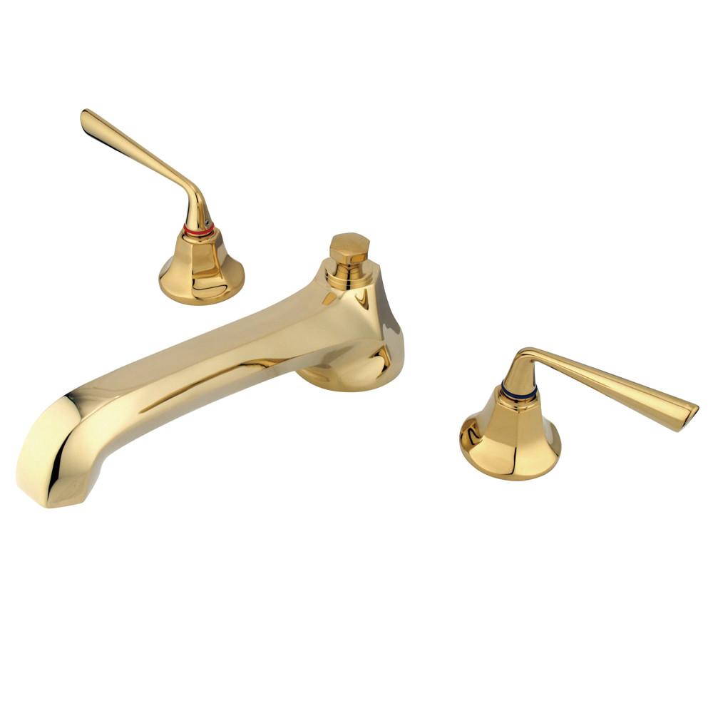 Kingston Brass Silver Sage Polished Brass Bathroom Roman Tub Filler KS4302ZL