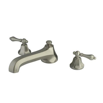 Kingston Satin Nickel Metropolitan Two Handle Roman Tub Filler Faucet KS4308AL