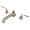 Kingston Brass Silver Sage Satin Nickel Bathroom Roman Tub Filler KS4308ZL