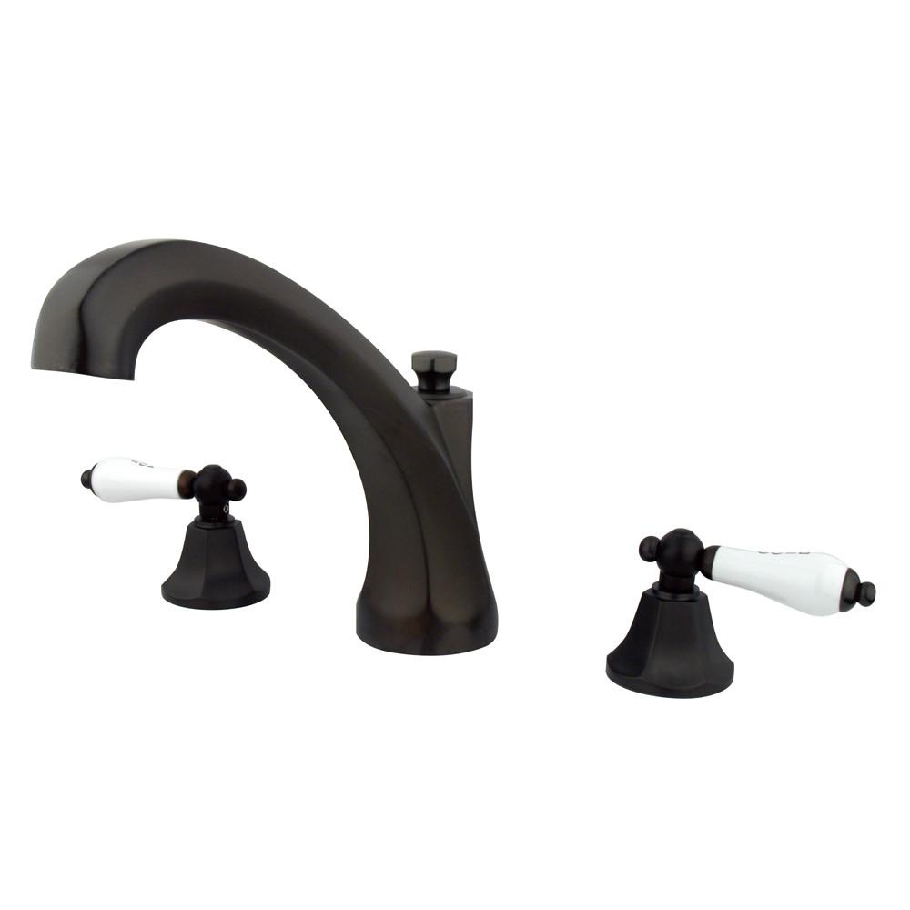 Oil Rubbed Bronze Metropolitan 2 Handle Roman Tub Filler Faucet KS4325PL