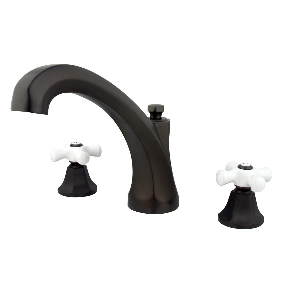 Oil Rubbed Bronze Metropolitan 2 Handle Roman Tub Filler Faucet KS4325PX