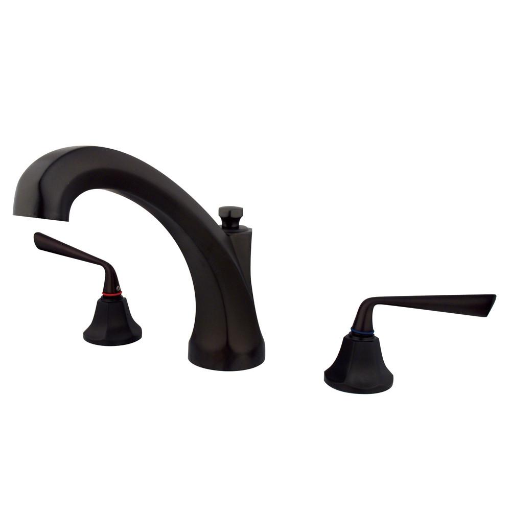 Kingston Brass Silver Sage Oil Rubbed Bronze Bathroom Roman Tub Filler KS4325ZL