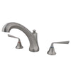 Kingston Brass Silver Sage Satin Nickel Bathroom Roman Tub Filler KS4328ZL