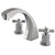 Kingston Brass KS4361ZX 2 Handle Roman Tub Filler Polished Chrome