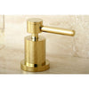 Kingston Concord Polished Brass Two Handle Roman tub filler faucet KS4362DL