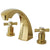 Kingston Brass KS4362ZX 2 Handle Roman Tub Filler Polished Brass