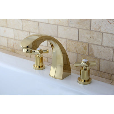 Kingston Brass KS4362ZX 2 Handle Roman Tub Filler Polished Brass