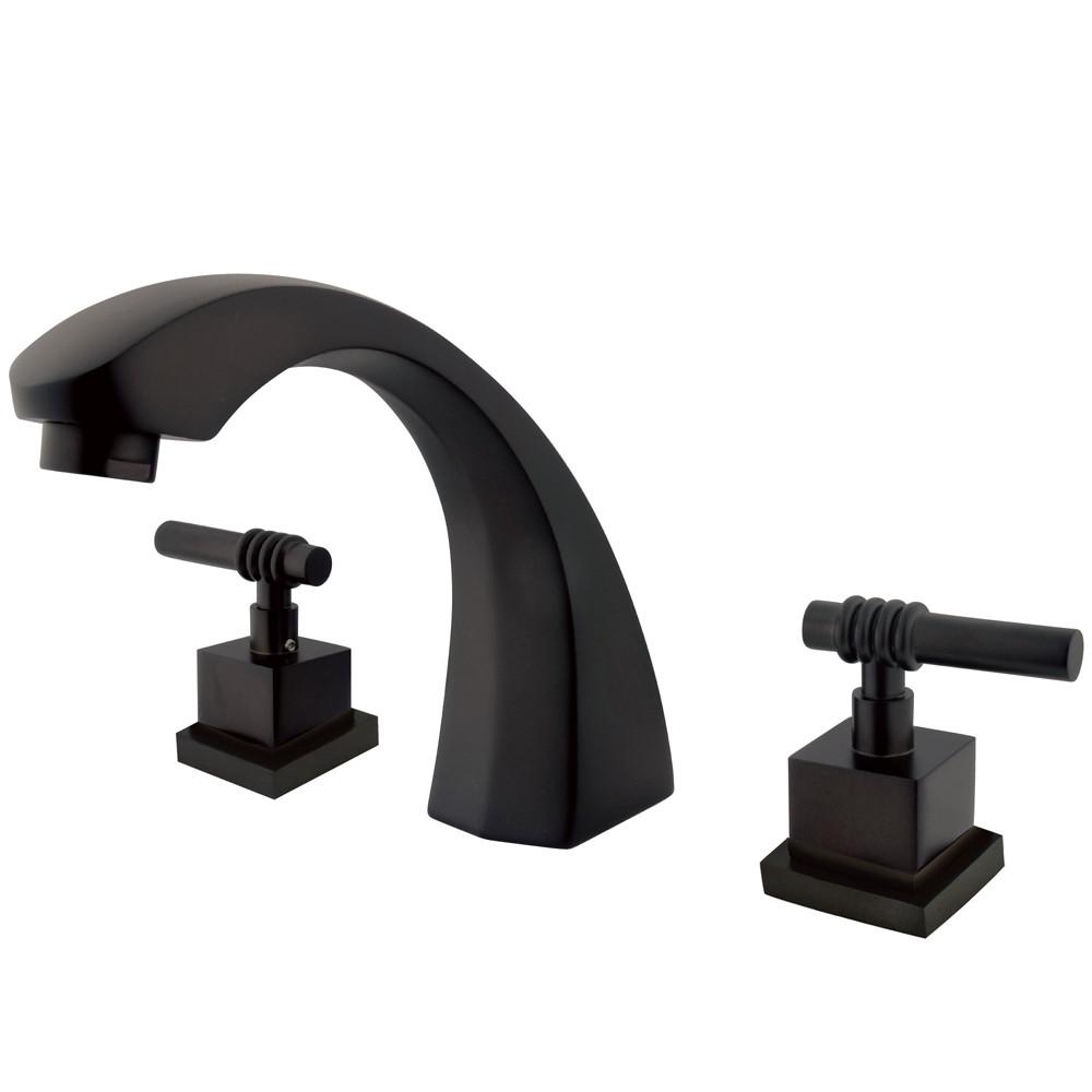 Kingston Oil Rubbed Bronze Fortress Two Handle Roman Tub Filler Faucet KS4365QL