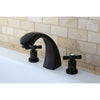 Kingston Brass KS4365ZX 2 Handle Roman Tub Filler Oil Rubbed Bronze