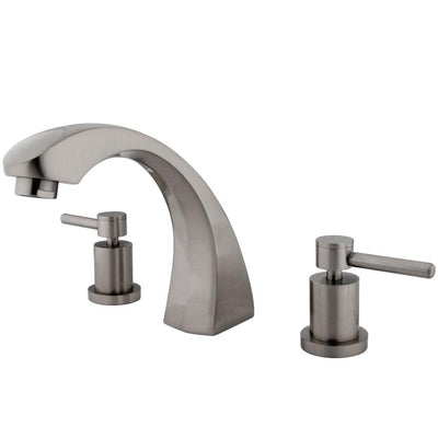 Kingston Brass Concord Satin Nickel Two Handle Roman tub filler faucet KS4368DL