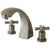 Kingston Brass KS4368ZX 2 Handle Roman Tub Filler Satin Nickel