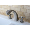 Kingston Brass KS4368ZX 2 Handle Roman Tub Filler Satin Nickel