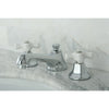 Kingston Brass Chrome 2 Handle Widespread Bathroom Faucet w Pop-up KS4461PX