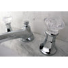 Kingston Brass Chrome 2 Handle Widespread Bathroom Faucet w Pop-up KS4461WCL