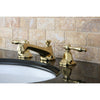 Kingston Polished Brass 2 Handle Widespread Bathroom Faucet w Pop-up KS4462NL