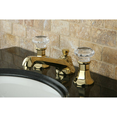 Kingston Polished Brass 2 Handle Widespread Bathroom Faucet w Pop-up KS4462WCL