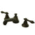 Kingston Oil Rubbed Bronze 2 Handle Widespread Bathroom Faucet w Pop-up KS4465AL