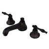 Kingston Oil Rubbed Bronze 2 Handle Widespread Bathroom Faucet w Pop-up KS4465NL