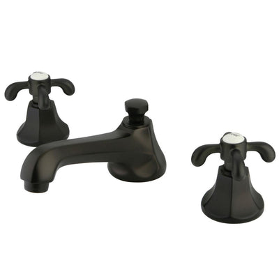 Kingston Oil Rubbed Bronze French Country Widespread Bathroom Faucet KS4465TX