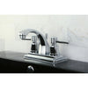 Chrome Two Handle Centerset Bathroom Faucet w/ Brass Pop-Up KS4641DL