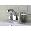 Chrome Two Handle Centerset Bathroom Faucet w/ Brass Pop-Up KS4641DL