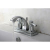 Chrome Two Handle Centerset Bathroom Faucet w/ Brass Pop-Up KS4641DL