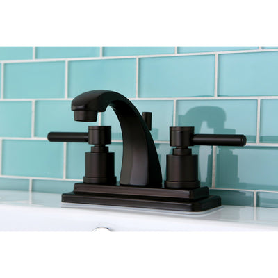 Oil Rubbed Bronze Two Handle Centerset Bathroom Faucet w/ Brass Pop-Up KS4645DL