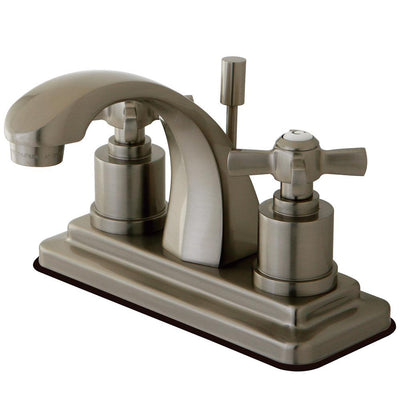 Kingston Brass KS4648ZX 4" Centerset Bathroom Faucet Satin Nickel