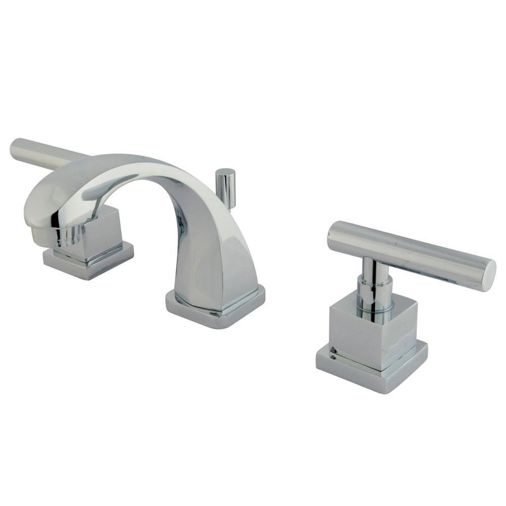 Kingston Claremont Chrome Mini-Widespread Bathroom Faucet with Pop-up KS4941CQL