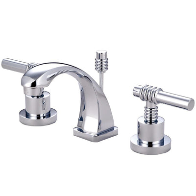 Kingston Chrome 2 Handle 4" to 8" Mini Widespread Bathroom Faucet KS4941ML