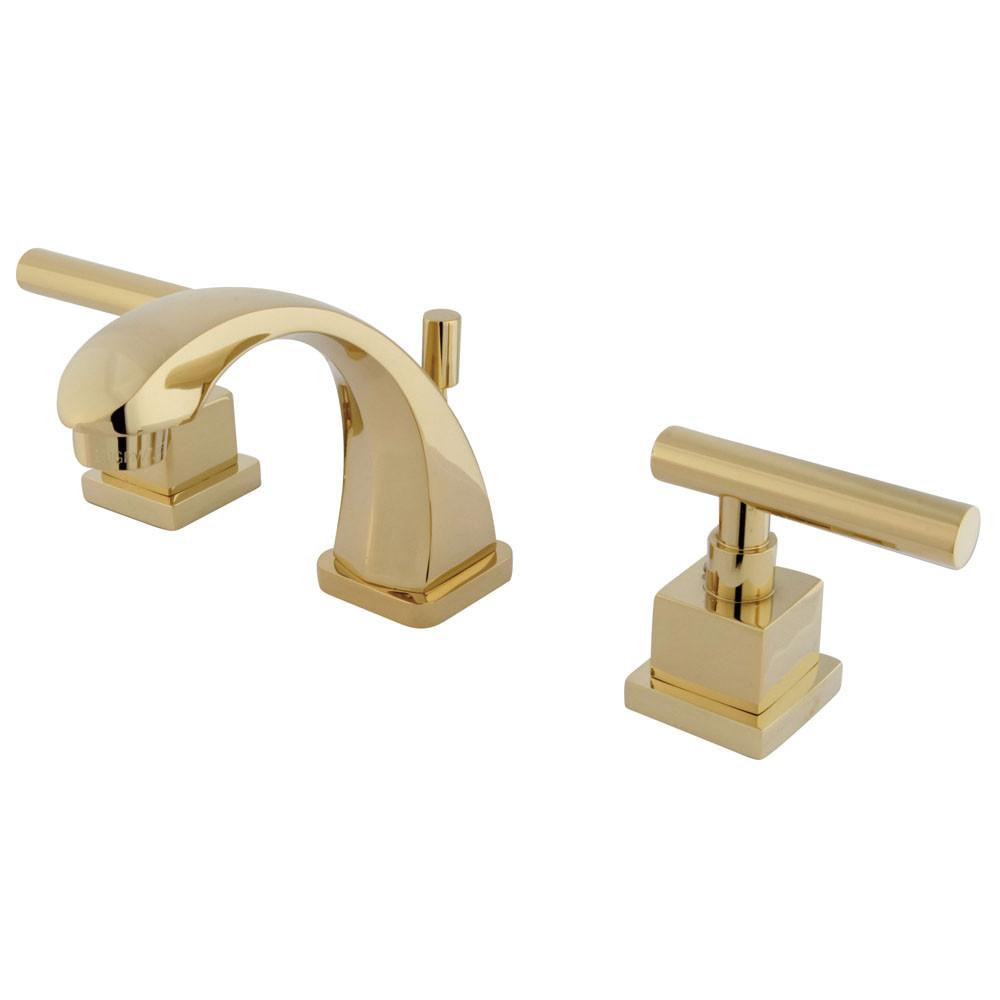 Kingston Claremont Polished Brass Mini-Widespread Bathroom Faucet KS4942CQL