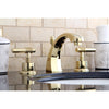 Kingston Polished Brass 2 Handle Widespread Bathroom Faucet w Pop-up KS4982ML