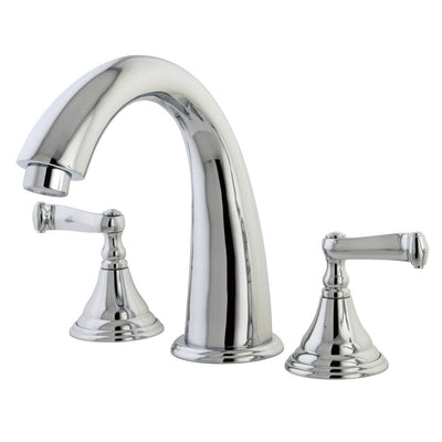 Kingston Brass Chrome Royale Two Handle Roman Tub Filler Faucet KS5361FL