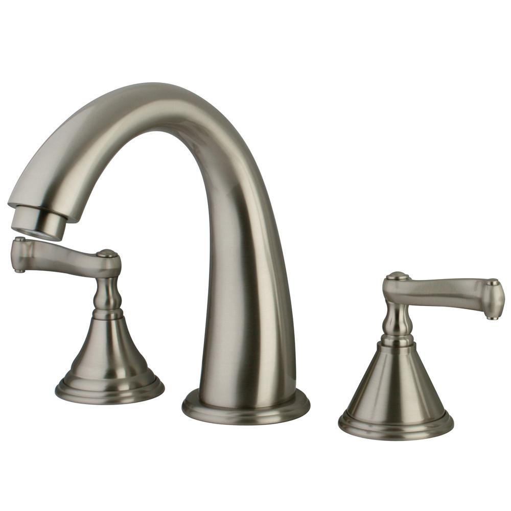 Kingston Brass Satin Nickel Royale Two Handle Roman Tub Filler Faucet KS5368FL