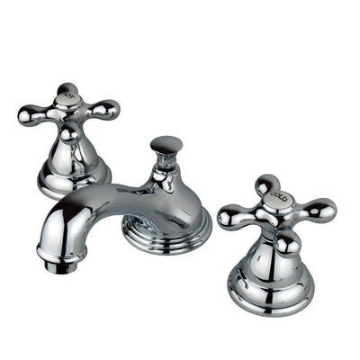 Kingston Chrome Royale Two Handle Widespread Bathroom Faucet w drain KS5561AX