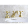 Kingston Polished Brass Royale 2 Hdl Widespread Bathroom Faucet w drain KS5562BX