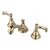 Kingston Polished Brass Royale 2 Hdl Widespread Bathroom Faucet w drain KS5562FL