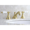 Kingston Polished Brass Royale 2 Hdl Widespread Bathroom Faucet w drain KS5562PL