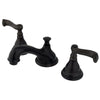 Kingston Oil Rubbed Bronze Royale Widespread Bathroom Faucet w pop-up KS5565FL