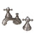 Kingston Satin Nickel Royale 2 Hdl Widespread Bathroom Faucet w pop-up KS5568BX