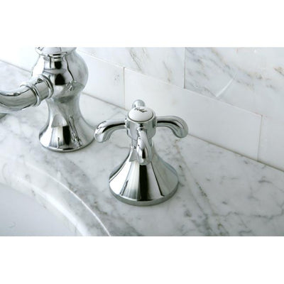 Kingston Chrome French Country 8" Widespread Bathroom Faucet w/ pop-up KS7161TX