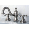 Kingston Satin Nickel French Country 8" Widespread Bathroom Faucet KS7168TX