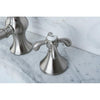 Kingston Satin Nickel French Country 8" Widespread Bathroom Faucet KS7168TX