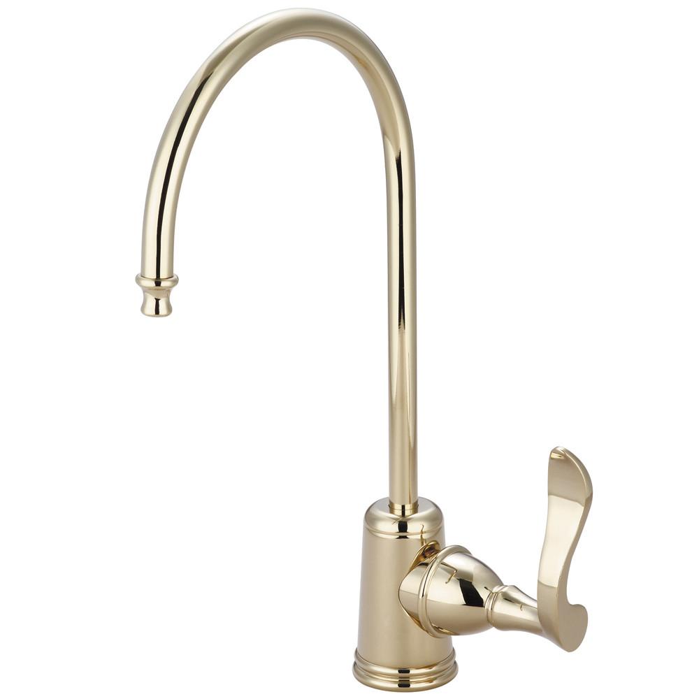 Kingston Century Polished Brass Kitchen Sink Water Filtration Faucet KS7192CFL