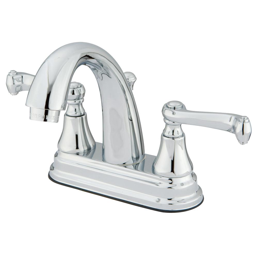 Kingston Brass Chrome 2 Handle 4" Centerset Bathroom Faucet w Pop-up KS7611FL