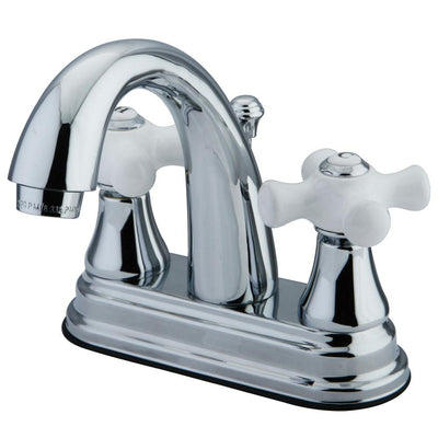 Kingston Brass Chrome 2 Handle 4" Centerset Bathroom Faucet w Pop-up KS7611PX